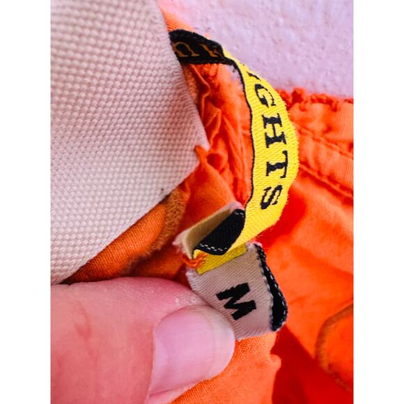 CHUFY Orange White Design Cupro Blend 3/4 Sleeves Lucia Maxi Dress Size Medium - Picture 14 of 16